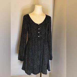MINKPINK Monochrome Long Sleeve Dress